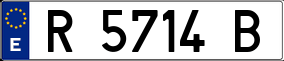 Trailer License Plate
